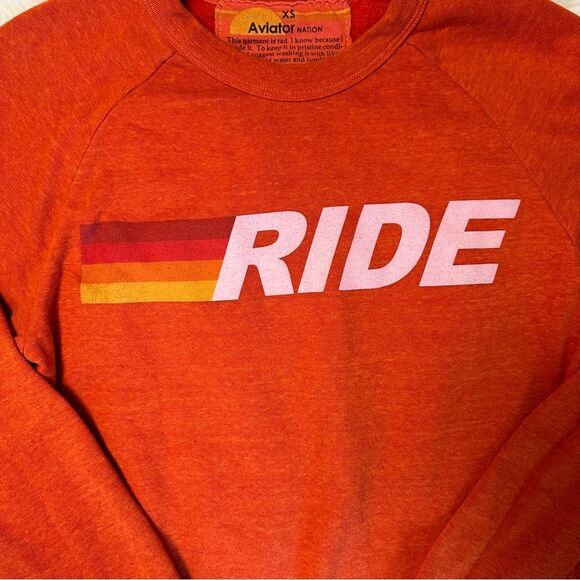 Aviator Nation Ride Logo Crewneck Sweatshirt - Picture 5 of 11